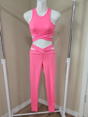 Fashion Nova Hot Pink Activewear Set